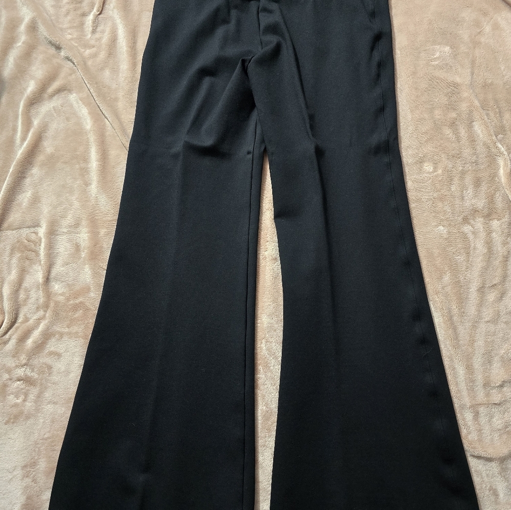 Spanx Ponte Perfect Fit Hi-Rise Flare Pants Tall Seamed Leg Black Pull-on Sz 1x - Picture 9 of 9